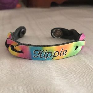 Disneyland Small Leather Bracelet Tie Dye “Hippie”